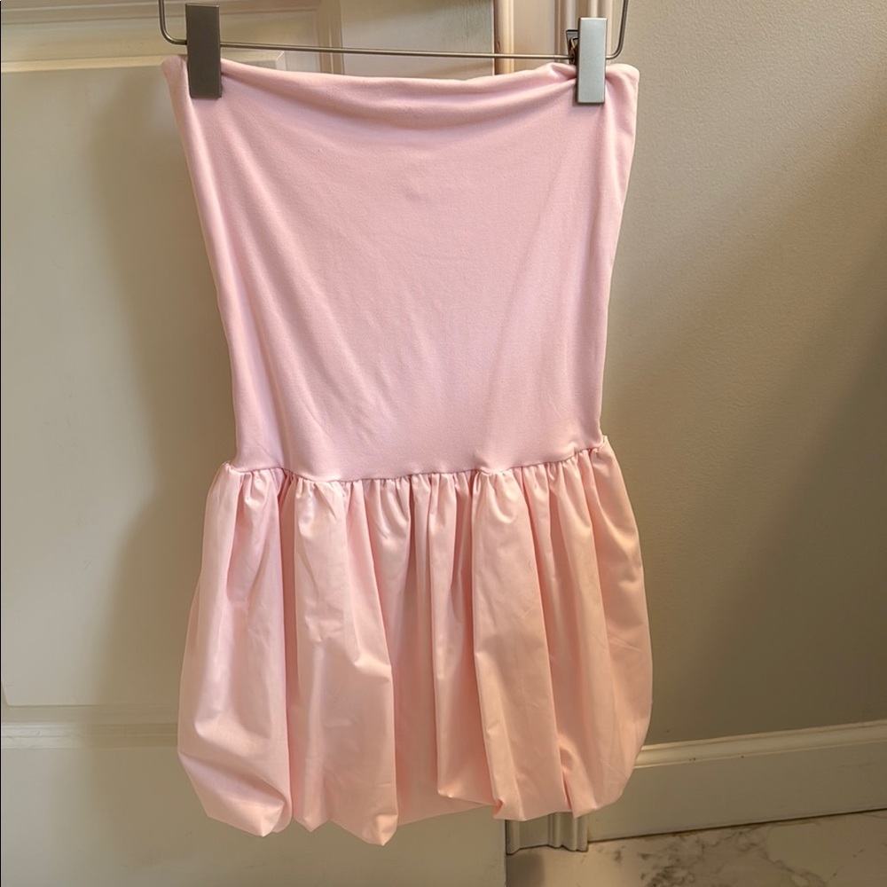 Elegant Pink Women's bubble dress